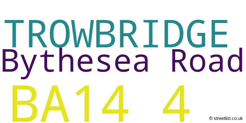 A word cloud for the BA14 4 postcode